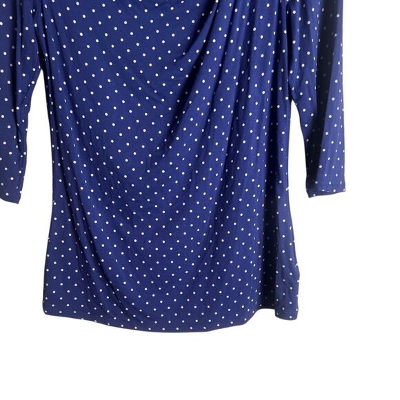 3‎ for $30! Jessica blue polka dot top. Size small - Picture 7 of 8